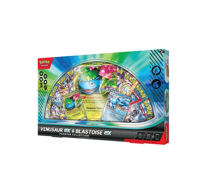 Venusaur EX & Blastoise EX - Premium Collection Box